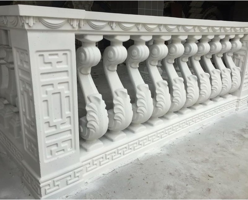 EAIVENY Prefabricated ABS Balcony Mold,Concrete Balustrade Mold Concrete Formwork for Outdoor Construction, DIY Home Improvement, Easy Installation and Reusable Design (Style 18) - Image 5
